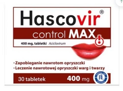 Zdjęcie Hascovir Control Max tabl. 400 mg 60 tabl.