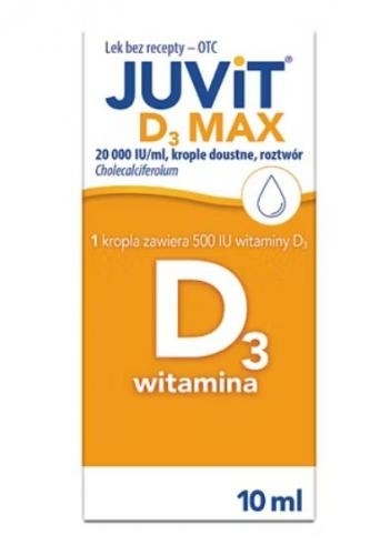 Zdjęcie Juvit Kids D3 krop.doust.,roztw. 20000j.m.