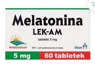 Zdjęcie Melatonina LEK-AM tabl. 5mg 30tabl.(pojem.