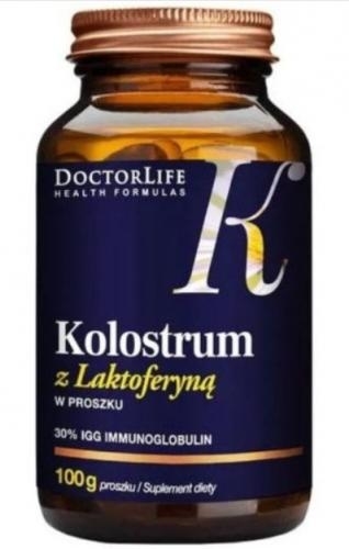 Zdjęcie Doctor Life Kolostrum z Laktoferyną w pro