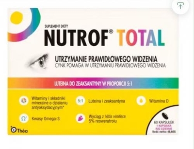 Zdjęcie Nutrof Total z Wit. D3 kaps. 60 kaps.