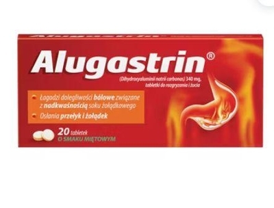 Zdjęcie Alugastrin 0.34 g 20 tabletek do ssania