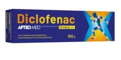 Zdjęcie Diclofenac APTEO MED żel 0,01g/g 100g(tuba