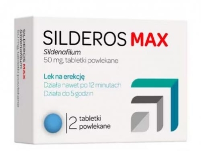 Zdjęcie Silderos MAX tabl.powl. 50 mg 2 tabl.