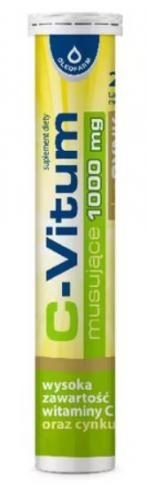 Zdjęcie C-Vitum 1000 mg musujące tabl.mus. 24tabl.