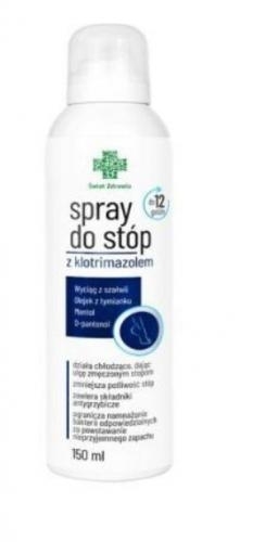 Zdjęcie Świat Zdrowia Spray do stóp z klotrimazole