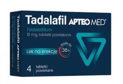 Zdjęcie Tadalafil Apteo Med tabl.powl. 10mg 4tabl.