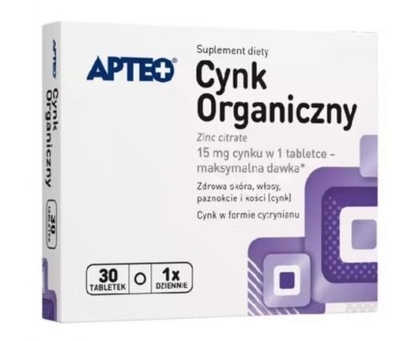 Zdjęcie APTEO Cynk organiczny tabl. 30 tabl.