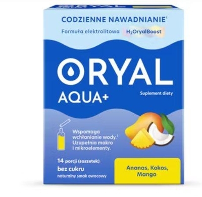 Zdjęcie Oryal Aqua+ ananas, kokos, mango saszet. 1