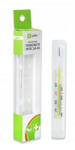 Zdjęcie Termometr szklany Intec GA-02 z lupą do odczytu temperatury