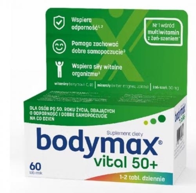 Zdjęcie BODYMAX Vital 50+ tabl. 60 tabl.