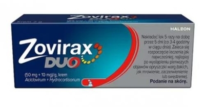 Zdjęcie Zovirax Duo krem (0,05g+0,01g)/g 2g(tuba)