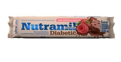 Zdjęcie Olimp Nutramil Complex Diabetic baton o smaku czekoladowo - truskawkowym 1 sztuka