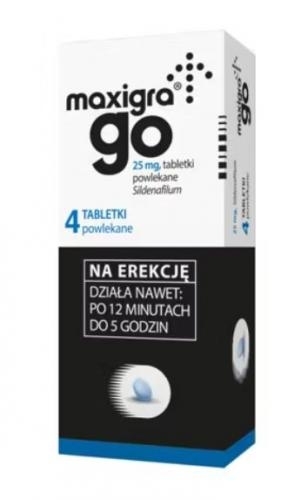 Zdjęcie Maxigra Go tabl.dorozgr.iżucia 0,025g 2tab
