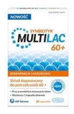 Zdjęcie Multilac 60+ kaps. 20 kaps.