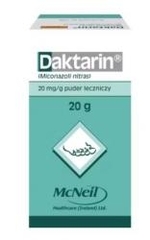 Zdjęcie Daktarin puder lecz. 0.02 g/1g...