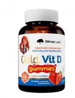 Zdjęcie Olimp Gold Vit D Gummies, żelki o smaku truskawkow...