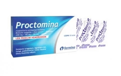 Zdjęcie Proctomina czop.doodbyt. 0,2g+0,1g+0,15g 