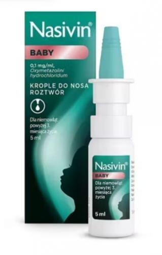 Zdjęcie Nasivin Baby 0.01% aer.do nosa 0,1 mg/1ml