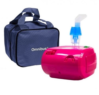 Zdjęcie Inhalator nebulizator OMNIBUS BR-CN116 praca ciągła, różowy