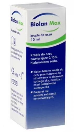 Zdjęcie Biolan Max krop.dooczu,roztwór 0,15% 10ml