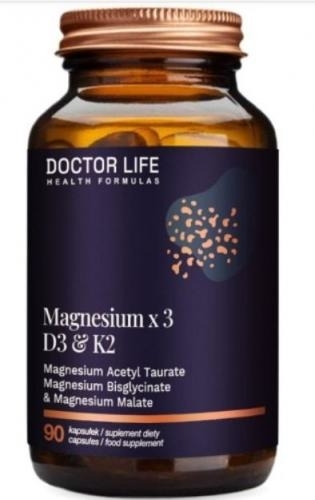 Zdjęcie Doctor Life Magnesium X 3 kaps. 90 kaps.