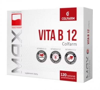 Zdjęcie Viita B 12 Colfarm 120 tabletek