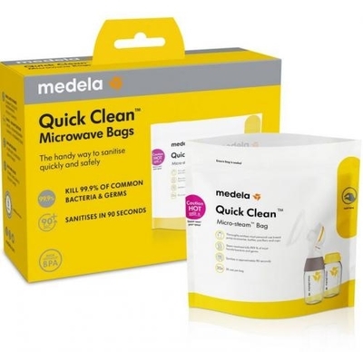 Zdjęcie Medela Torebki Quick Clean™ do dezynfekcji w kuchence mikrofalowej