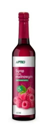 Zdjęcie Syrop o smaku malinowym APTEO syrop 430ml