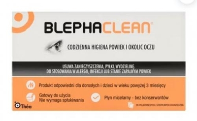 Zdjęcie Blephaclean Chusteczki d/higieny powiek 20