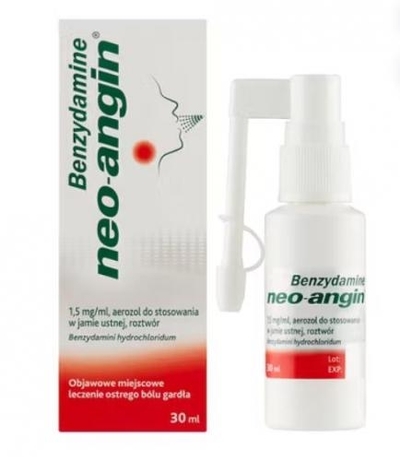 Zdjęcie Benzydamine neo-angin aer.dogardł. 1,5mg/m