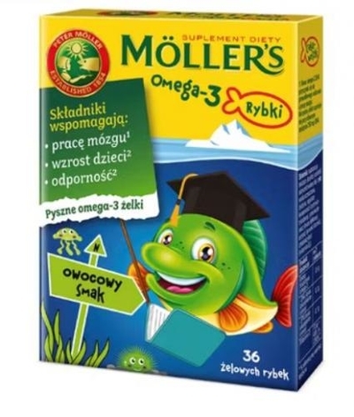 Zdjęcie Mollers Omega-3 Rybki Owocowy smak żelki 3
