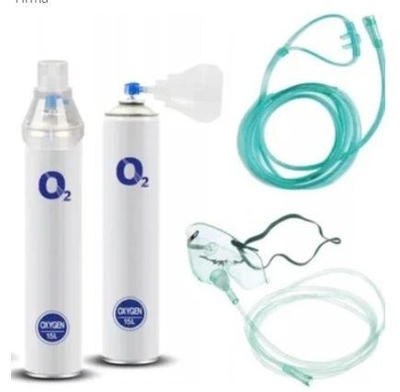 Zdjęcie Tlen inhalacyjny 2 x 15 litrów stężenie 99% - produkt polski z maską
