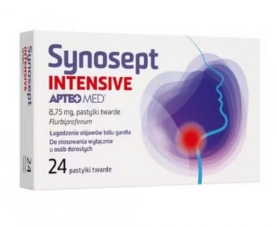 Zdjęcie Synosept Intensive Apteo Med pastyl.twarde