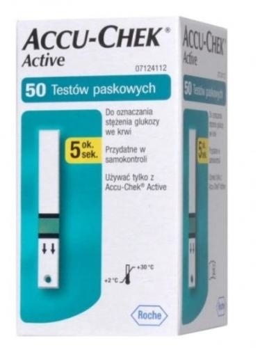 Zdjęcie ACCU-CHEK Active Glucose 50 test.pask.