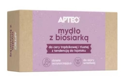 Zdjęcie Mydło z biosiarką APTEO CARE 1  sztuka D.W.30.09.2026