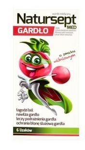 Zdjęcie NATURSEPT MED GARDŁO Lizaki  wiśnia 6szt