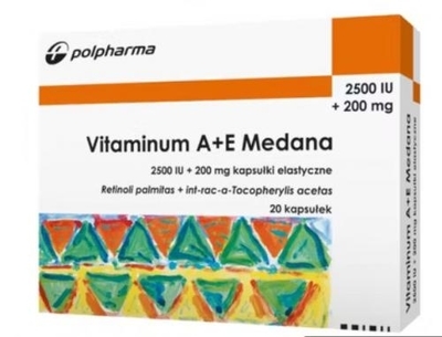 Zdjęcie Vit.A+E 2500j.m.+0,2g 40 kaps.Medana