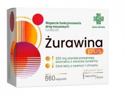 Zdjęcie Żurawina Plus Świat Zdrowia kaps. 60kaps.