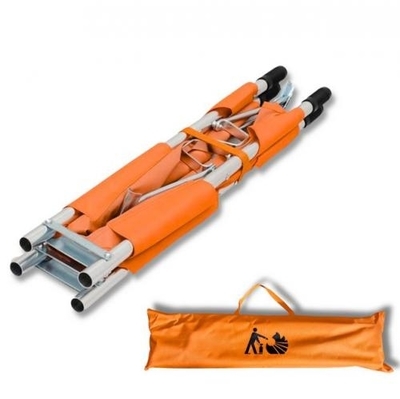 Zdjęcie Nosze aluminiowe składane lekkie z torbą i pasami