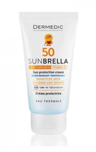 Zdjęcie Dermedic Sunbrella Krem ochronny SPF 50 do twarzy od 1. miesiąca życia, 50 ml