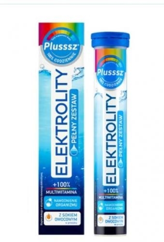 Zdjęcie Plusssz Elektrolity+100% Multiwitamina tab