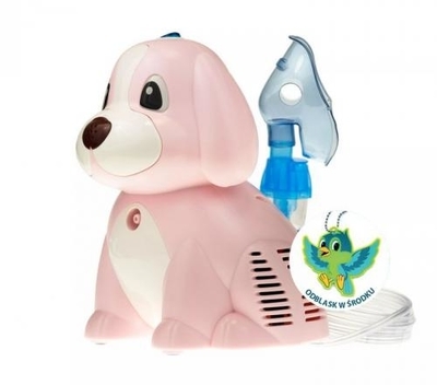 Zdjęcie Inhalator nebulizator Omnibus PUPPY BR-CN171 PINK, plecak odblask