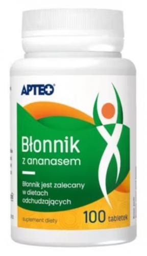 Zdjęcie Błonnik z ananasem APTEO tabl. 100tabl.(po