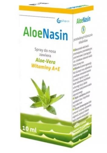 Zdjęcie AloeNasin A+E Spray do nosa 10ml(200daw.)