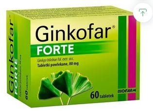 Zdjęcie Ginkofar Extra tabl.powl. 0,24 g 60 tabl.