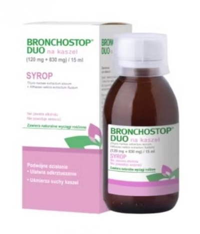 Zdjęcie Bronchostop Duo Na Kaszel syrop (120mg+830