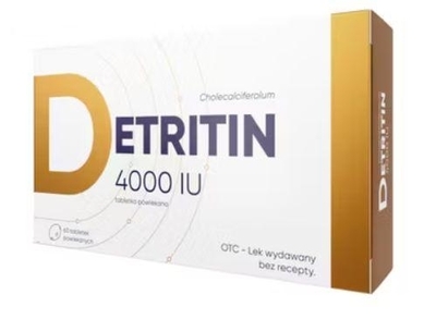 Zdjęcie Detritin tabl.powl. 100mcgD34000j.m. 60tab