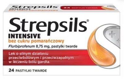 Zdjęcie Strepsils Intensive bez cukru pomar.24szt.