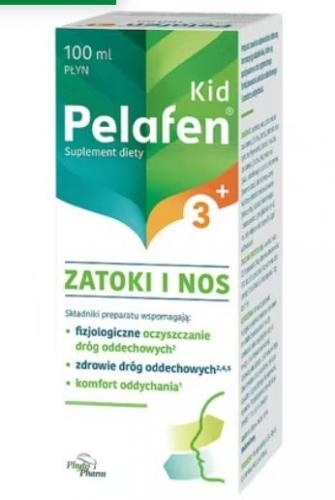 Zdjęcie Pelafen Kid Zatoki i Nos płyn 100 ml